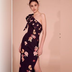 KEEPSAKE Morning Sky Dress in Black Scatter Floral Size Small